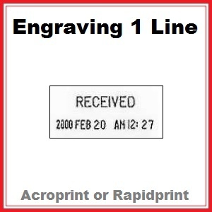 Engraving for Time & Date Stamp | 1 Line