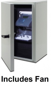 Weather Resistant Enclosure with Fan for HandPunch GT 400 Time Clock