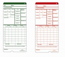 100 Weekly/BiWeekly Thermal Printing Time Cards for TM2010